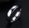 Promotion Pure Tungsten Carbide Ringar 6mm bred för kvinnor Män Bröllop Smycken Toppkvalitet