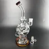 Heady Ball Recycler Dab Rig Glass Water Bongs Hookahs Inline Perc Percolator 11inch 14mm喫煙アクセサリー用のジョイント