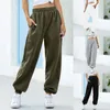 فضفاض ركض واسعة الساق sweatpants النساء بنطلون زائد الحجم لينة عالية الخصر السراويل الشارع الشهير الكورية عارضة اليوغا بانت فام