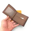 Classic Mens Wallets Fashion Men Wallet met extra middelste PO -slot en kaartsleuf bifold korte portemonnee kleine portefeuilles met box199p