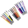 Fine Crystal Ballpoint Pen Fashion Creatilus Stylus Touch Pen do pisania papierniczych biur School Ballpen Black Ballpoint Pens5929228