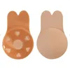 Selbstklebender BH für Frauen, Push-Up-Silikon, trägerlos, unsichtbarer BH, wiederverwendbar, klebriges Bruststraffungsband, Kawaii-Kaninchen-BH-Pads3413524