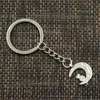 l'argento dei monili di Keychain dell'anello chiave 20pcs/lot ha placcato gli accessori chiave del pendente di fascini del gatto della luna nuovi