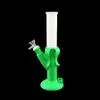 Spedizione DHL Banana bong pipa ad acqua pipa per fumare dab rig durevole bong in silicone dritto infrangibile giunto da 14 mm