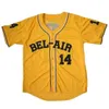 WILL SMITH THE FRESH PRINCE OF BEL-AIR ACADEMY #14 MAGLIA DA BASEBALL Maglia da baseball 100% cucita in bianco