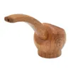 HORNET – Pipe à fumer créative faite à la main, avec bol en métal, Type coudé de 102MM, en bois naturel, petits tuyaux de tabac portables