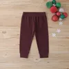 2020 Abbigliamento per bambini di Natale Set per ragazzi e ragazze abiti da bambino con cappuccio a maniche lunghe pantaloni 2pcs outfit di abbigliamento per ragazze chi9817200