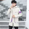 男のツーリングジャケットファッション韓国のバージョンのミッドレングスパーカージッパー長袖コートカジュアルなアウターウェアデザイナー男性新しいポケットルーズジャケット
