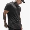 2020 Nieuwe Katoenen T Ademend T-shirt Homme Shirt Mannen Fiess Zomer Mode Sportscholen Strakke Tops