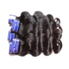 Chinois Cheveux Usine Dégagement En Gros Pas Cher 8a 1Kg 10Pcs Lot Couleur Naturelle Péruvienne Vague De Corps Extensions De Cheveux Humains Bundles Armure