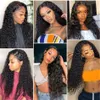 Transparent HD Lace Wig Water Wave Wig Lace Front Human Hair full lace Wigs Pre Plucked Bleached Knots304k