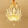 New minimalist aisle crystal chandelier lighting small pendant lights porch ceiling lights corridor balcony lotus Pendant lamps