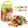 78pcs Letras Magnéticas Números do alfabeto Imã colorido Educacional Plastic Toy Set Preschool Aprendizagem Contando Spelling