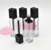 7ML Clear Square Bottles Plastic Lip Gloss Tubes Empty Lipgloss Sample Container Cosmetic Lips Glaze Packaging Bottle