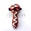 Beracky Color Glass Spoon Pipe de 4 polegadas de alta qualidade nos tubos de fumantes de vidro colorido tubos de água de vidro de vidro para cabutos de mão para plataformas de óleo