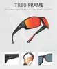 2020 KDEAM Luxury Fishing Solglasögon Män Sport Frame Polariserad reflekterande beläggningslins 5 Färger Kvinnor Eyewear UV400 KD60697447379