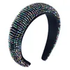 2020 New Moda Luxo Cabelo Hoop Feito à Mão Barroco completa Decore colorido Falso Cristal Glisten bonito Mais Largura Headband