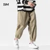 Mäns byxor japanska streetwear khaki kpop koreanska stil kläder hip hop joggers män sport mode kläder armé casual harem