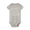 Baby Boys Girls Jumpsuit My Auntie Love Me To The Moon and Back New Soft Romper Letter Print Short Sleeve Clothes Outfit4069799