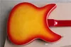 Fabricant Custom Hollow Cherry Sunburst 12 String Guitar électrique avec 2 R Bridge de pick-up Le matériel chromé peut être personnalisé 9800355