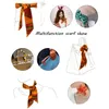 Multifunction Scarf Hand Bag Handle Neck Scarves Women Female Small Imitation Silk Ribbon Neckerchief Lady Waistband Scarves Wra5349730