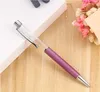 Criativa tubo vazio canetas esferográficas DIY auto-preenchimento de Metal Pen Papelaria Escolar Escritório Escrita presente SN1225