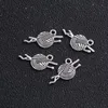 200pcs / Lot Antique Silver Plated Пряжа шарика вязать крючком Подвески Подвески для изготовления ювелирных изделий Браслет DIY ручной работы 12x24mm