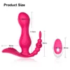 10 ViveRation Modes Weallable Vibratorの男性のための女性の肛門プラグgスポットクリトリス刺激装置無線リモコンパンティーバイブレーターJ2336