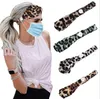 Scrunchie Yoga Headbands Sport Headband Button Elastic Leopard Printed Headbands Headwrap Sports Exercise Gym Hair Bands Party Gift LSK213