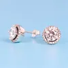 925 sterling silver brand stud female luxury big diamond engagement gift earrings sweet princess birthday party jewelry78583441756160