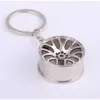 Metalen wielnaaf Keyrings Auto Sports Cars Key Rings Keychain Pendant Silver Gold Fashion Sieraden Hangt