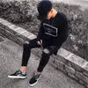 Męskie dżinsy Cool Designer Marka Black Jean Skinny Risted Zniszczone rozciągnięte Slim Fit Spodnie z otworami dla mężczyzn241U