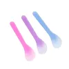 100pcs Cosmetic Spatula spoons Disposable Curved Scoop 13CM Plastic Makeup Mask Cream Spoon Eye Cream Stick Make Up Face Beauty Tool Kits