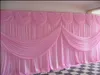 Złote jedwabne backdrops ślubne z swag tła sceny Drape Curtain 20ft (W) x 10 stóp (H) na Wedding Party Stage Dekoracje wydarzeń