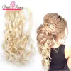Greatremy 22quot Long Wavy Wrap Around Ponytail Hair Extension Synthetic for Girls 12Colors 1B1627276133033466061384742219