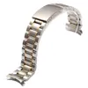 2016 Nouveau 18 mm 20 mm 22 mm 24 mm argent et doré Men Metal Band Watch Bracelets en acier inoxydable