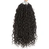 Goddess Locs Crochet Extensões de Cabelo Sintéticas Torção Tranças de Cabelo Trancas Crochet Tranças para Mulheres 24 Strands 14inch 18inch Beleza Cabelo Tranças