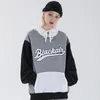 2020 Hiphop Hoodie Sweatshirt Kleur Blok Patchwork Streetwear Hoodie Harajuku Heren Hiphop Pullover Losse College Style