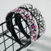 Pełne diamentowe barokowe kobiety fryzury kryształowe kryształowe kryształowe opaski na głowę obręcze dla kobiet dziewczęta vintage Hair Accessories12708