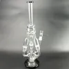 16inch glass water bongs 4 roots honeycomb recycler dab rig 18mm male joint hookahs for smoking accessories