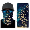 3D Seamless Printed Scarf Multifuction Ocean Theme Printed Fish Jellyfish Shark Stars Digital Half Face Mask Outdoor Face shield M182