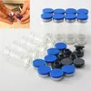 100pcs 10ML Clear Injection Glass Vial/Stopper With Flip Off Caps Small Medicine Bottles Experimental Test Liquid Containers CX200724