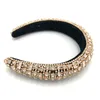 Baroque Glass Crystal Headband Big Rectangle Diamond Fashion Designer Hair Band Ornament Rhinestones Women9615729