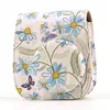 Populaire modeontwerper persoonlijke stijl bedrukte bloem crossbody sling pu lederen cameratas voor Fujifilm instax mini 11