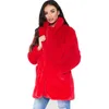 Lange dames faux vaste losse zachte konijn fur casual jas voor vrouwelijke 8 kleur om te kiezen T200506