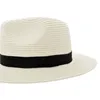 Brede rand zomer fedora jazz cap stro panama hoeden voor mannen stro zon hoeden vrouwen strand caps paar zon vizier hoeden chapeu yy18030 y200716