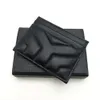 Genuine Leather Men Women Credit Card Holders Mens Mini Bank Card Holders Women Small Wallets Slim Wallet Wtih Box