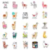 Fedex Shipping Wholesale 50pcs/pack Lovely Alpaca Stickers Animals stickers Car Luggage Helmet Laptop Skateboard Decal Kids Toys