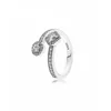 Högkvalitativ 925 Sterling Silver Ring Pandora Style Modesmycken Män Diamantbröllopsförlovningsringar för kvinnor