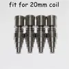 العالمي Domeless 6 في 1 التيتانيوم مسامير 10MM 14MM 18mm والمشتركة ذكر أنثى GR2 Domeless الأظافر أنابيب الزجاج بونغس المياه اللمسة الحفارات